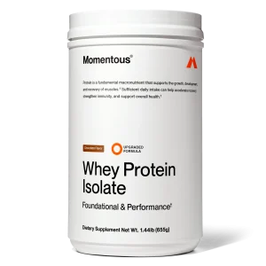 Momentous Grass Fed Whey Isolate Powder